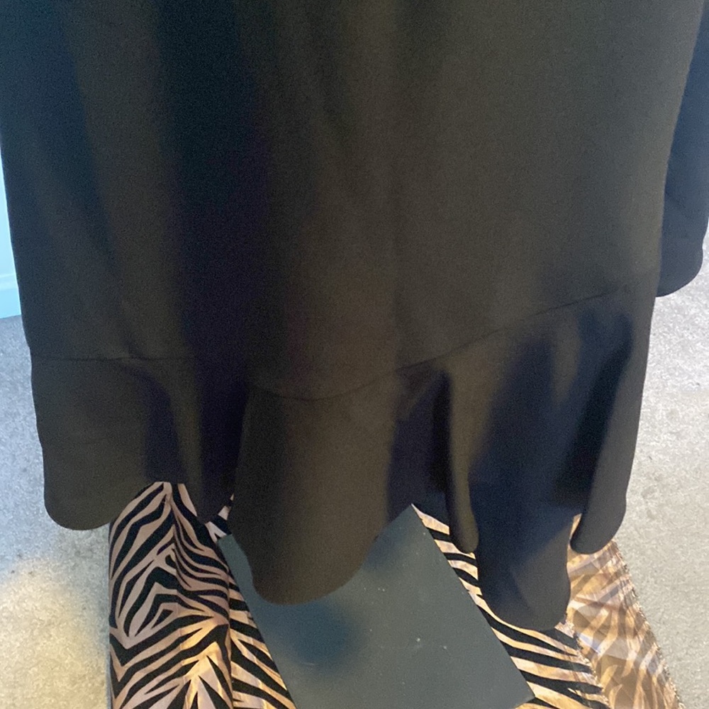 PRE-OWNED WOMEN’S Banana Republic Ruffle Wrap Racerback Dress, Black - Picture 6 of 14